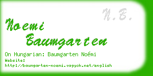 noemi baumgarten business card