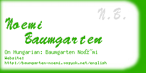 noemi baumgarten business card